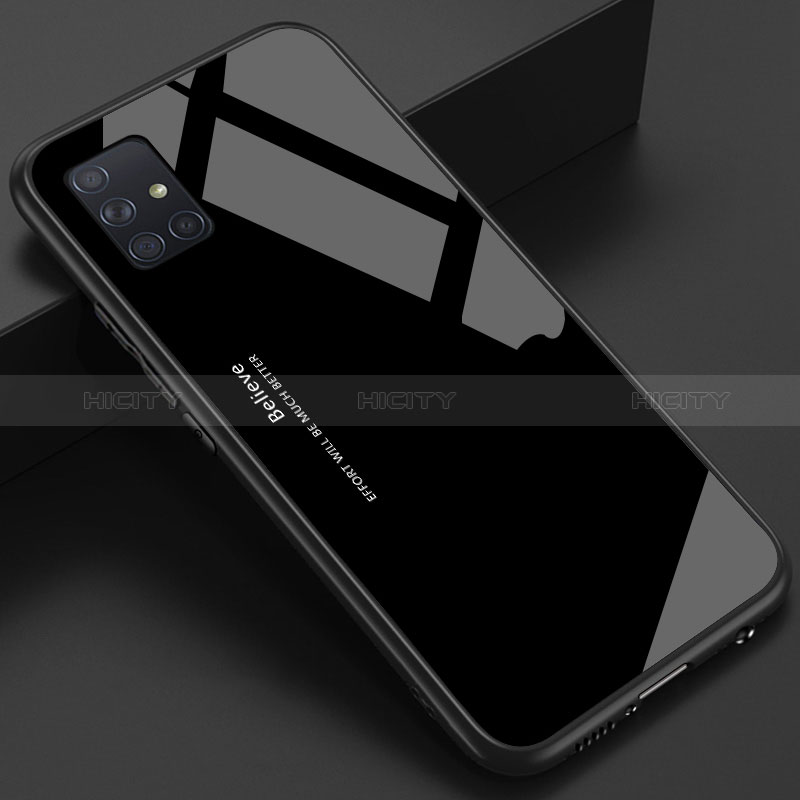 Custodia Silicone Specchio Laterale Cover per Samsung Galaxy M40S Nero