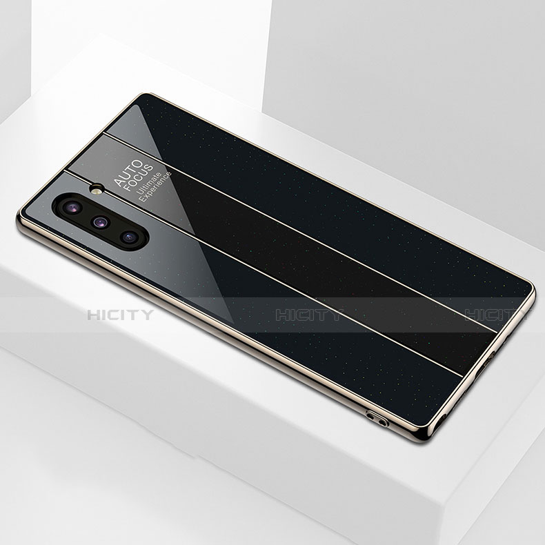 Custodia Silicone Specchio Laterale Cover per Samsung Galaxy Note 10 5G Nero