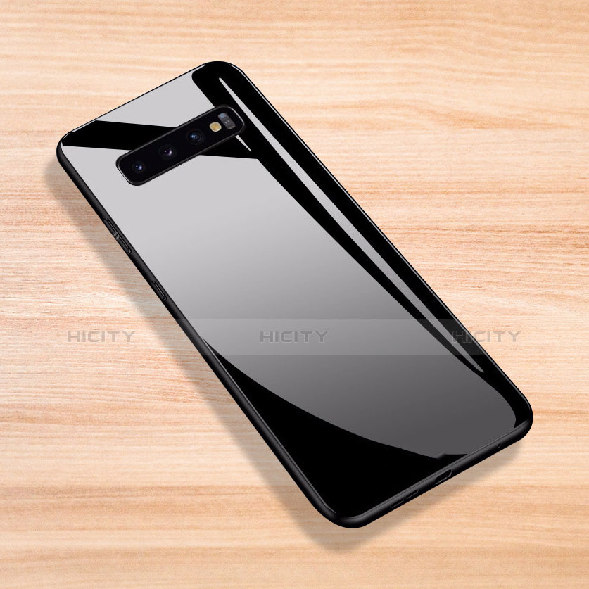Custodia Silicone Specchio Laterale Cover per Samsung Galaxy S10