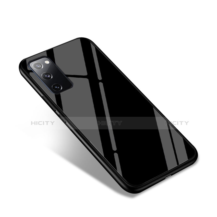 Custodia Silicone Specchio Laterale Cover per Samsung Galaxy S20 FE 4G Nero