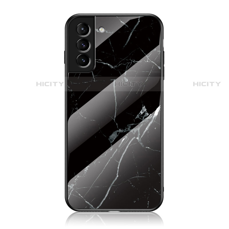 Custodia Silicone Specchio Laterale Cover per Samsung Galaxy S21 5G Nero
