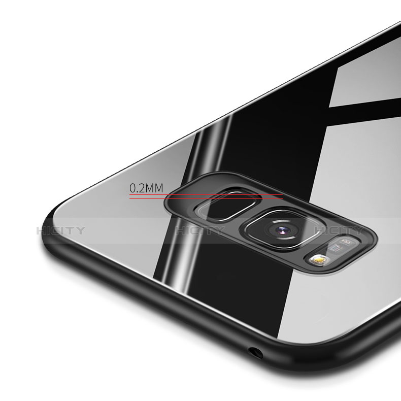 Custodia Silicone Specchio Laterale Cover per Samsung Galaxy S8