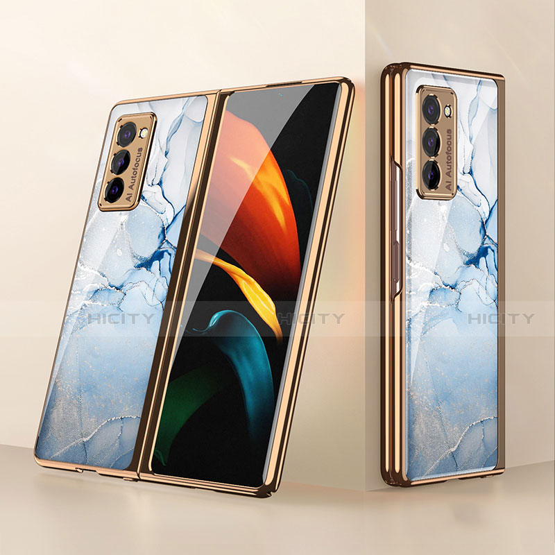 Custodia Silicone Specchio Laterale Cover per Samsung Galaxy Z Fold2 5G