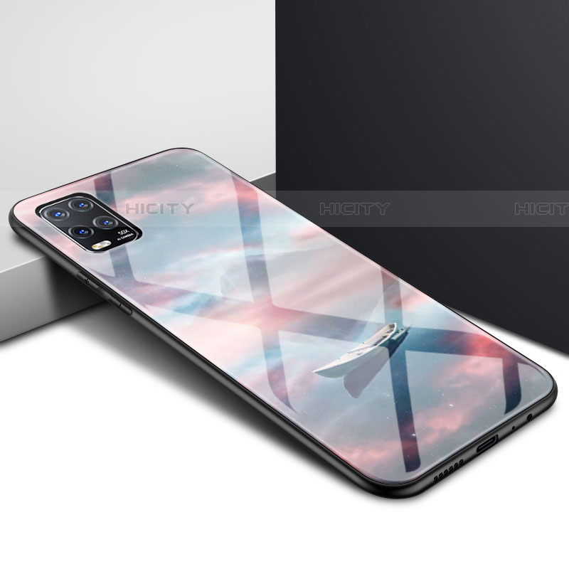 Custodia Silicone Specchio Laterale Cover per Xiaomi Mi 10 Lite Marrone