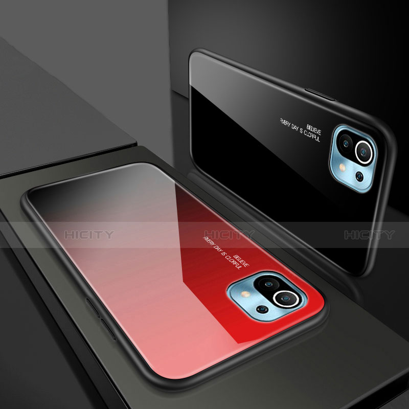 Custodia Silicone Specchio Laterale Cover per Xiaomi Mi 11 Lite 4G
