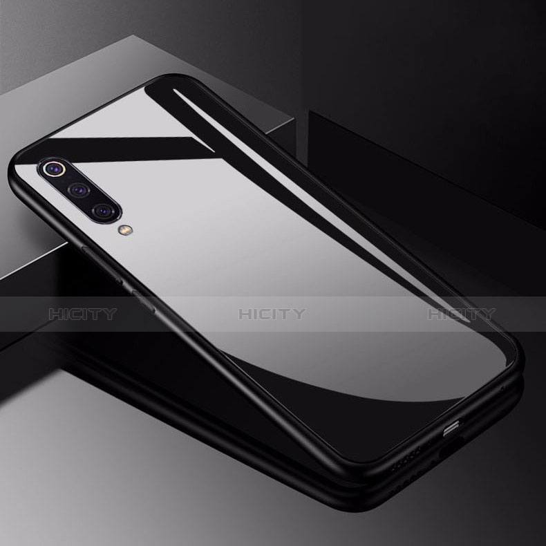 Custodia Silicone Specchio Laterale Cover per Xiaomi Mi 9 Pro 5G Nero