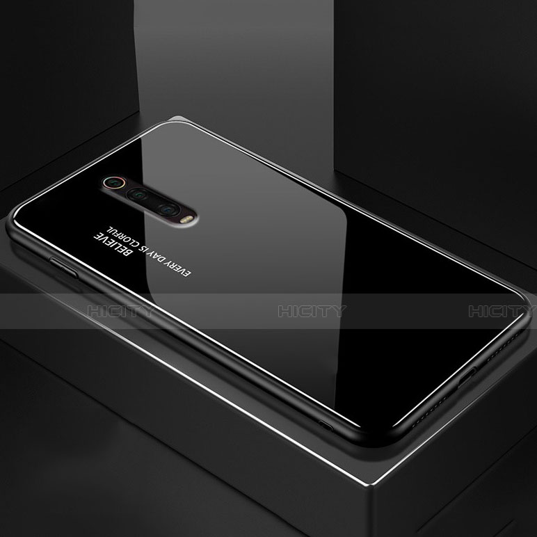 Custodia Silicone Specchio Laterale Cover per Xiaomi Mi 9T Nero