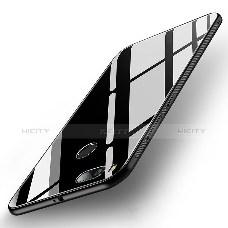 Custodia Silicone Specchio Laterale Cover per Xiaomi Mi A1 Nero