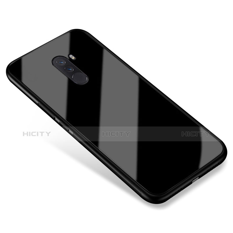 Custodia Silicone Specchio Laterale Cover per Xiaomi Pocophone F1 Nero