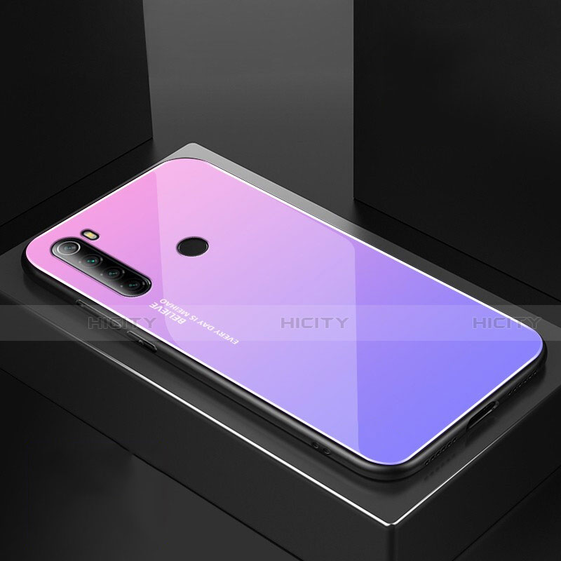 Custodia Silicone Specchio Laterale Cover per Xiaomi Redmi Note 8 (2021)