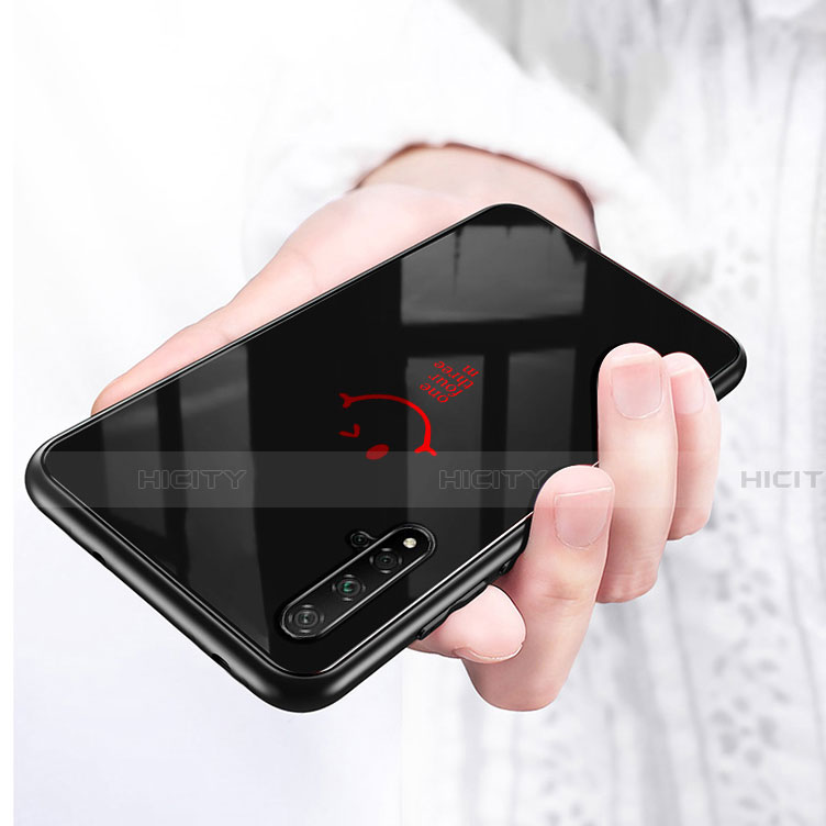 Custodia Silicone Specchio Laterale Cover T01 per Huawei Honor 20