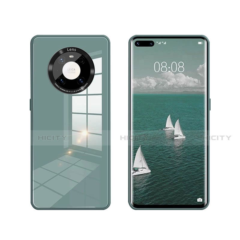 Custodia Silicone Specchio Laterale Cover T01 per Huawei Mate 40 Pro