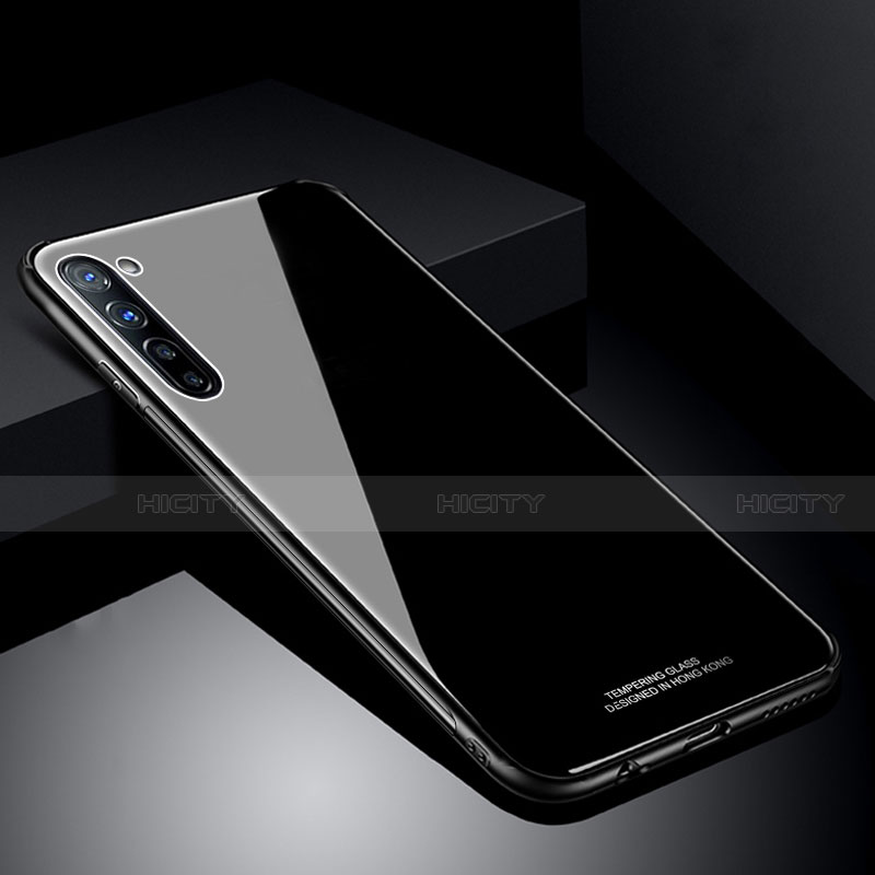 Custodia Silicone Specchio Laterale Cover T01 per Oppo Find X2 Lite Nero