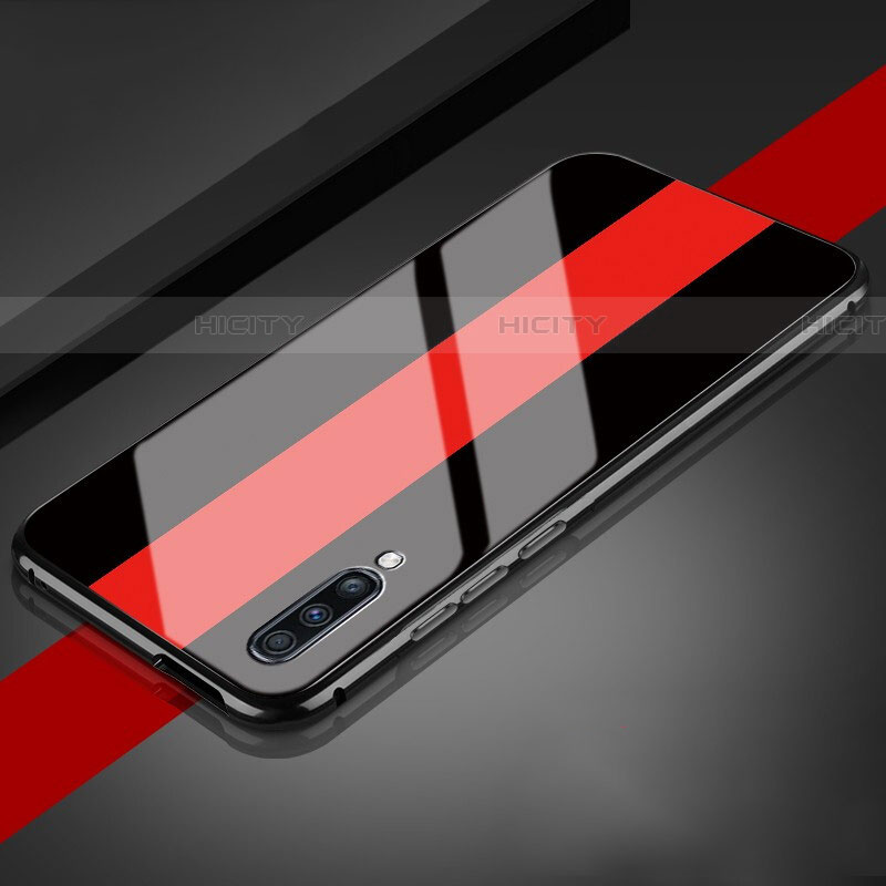 Custodia Silicone Specchio Laterale Cover T01 per Samsung Galaxy A70 Rosso