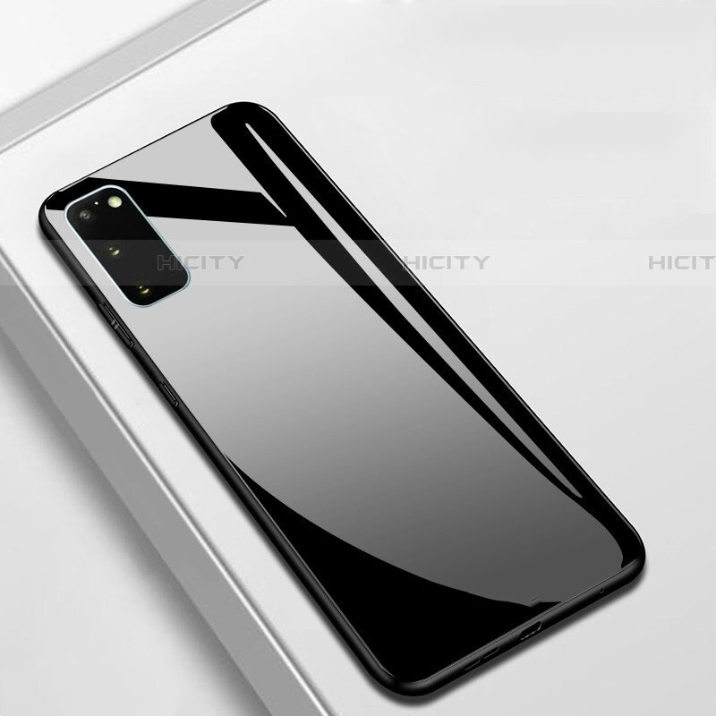 Custodia Silicone Specchio Laterale Cover T01 per Samsung Galaxy S20 Nero