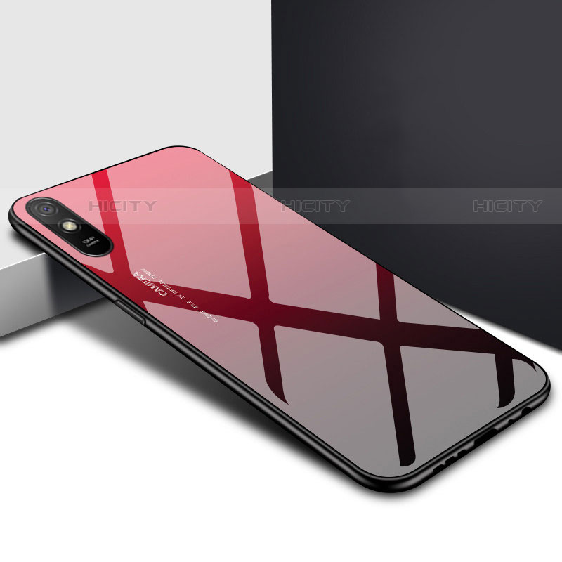 Custodia Silicone Specchio Laterale Cover T01 per Xiaomi Redmi 9A
