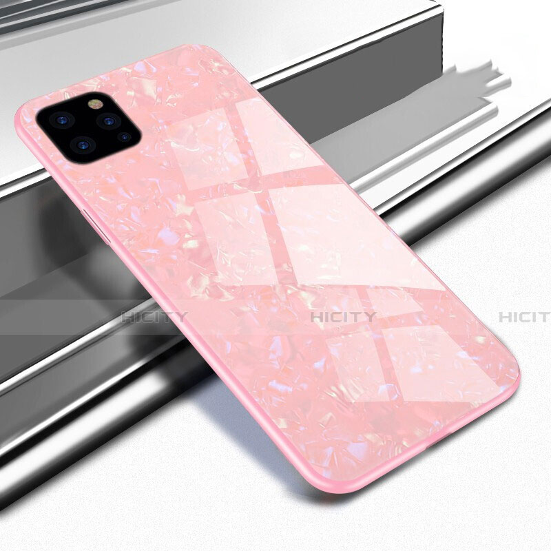 Custodia Silicone Specchio Laterale Cover T02 per Apple iPhone 11 Pro Rosa