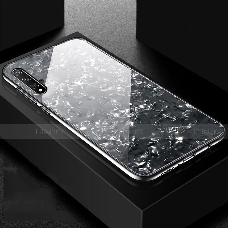 Custodia Silicone Specchio Laterale Cover T02 per Huawei Honor 20