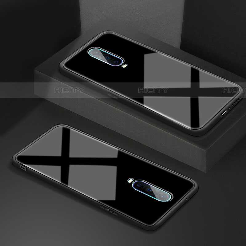 Custodia Silicone Specchio Laterale Cover T02 per Oppo RX17 Pro Nero