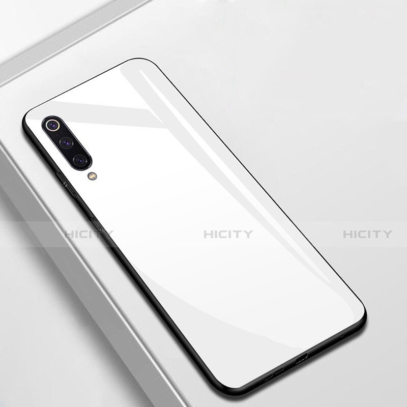 Custodia Silicone Specchio Laterale Cover T02 per Xiaomi Mi A3 Bianco