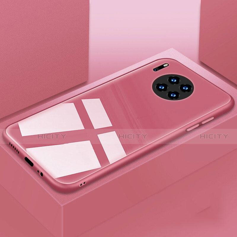 Custodia Silicone Specchio Laterale Cover T03 per Huawei Mate 30