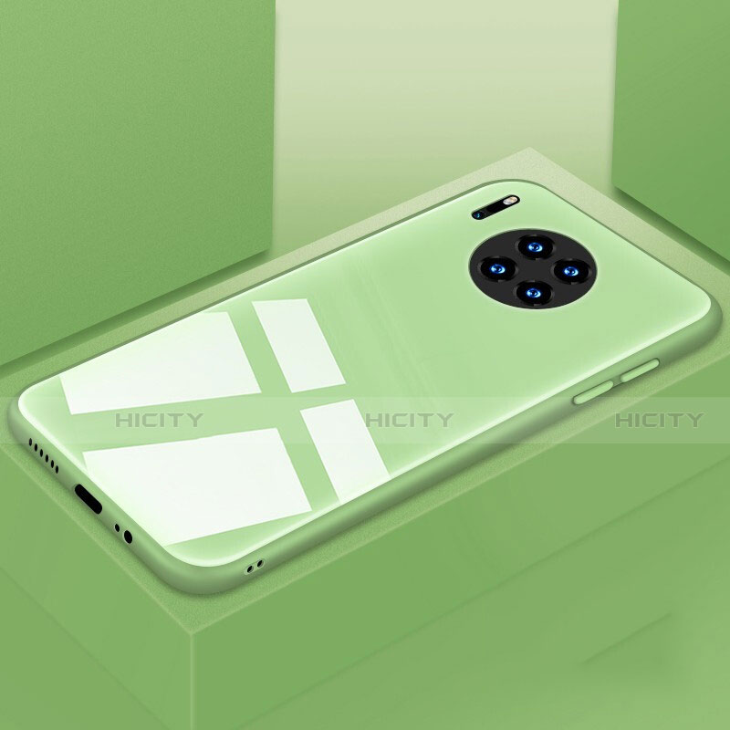 Custodia Silicone Specchio Laterale Cover T03 per Huawei Mate 30 5G Verde