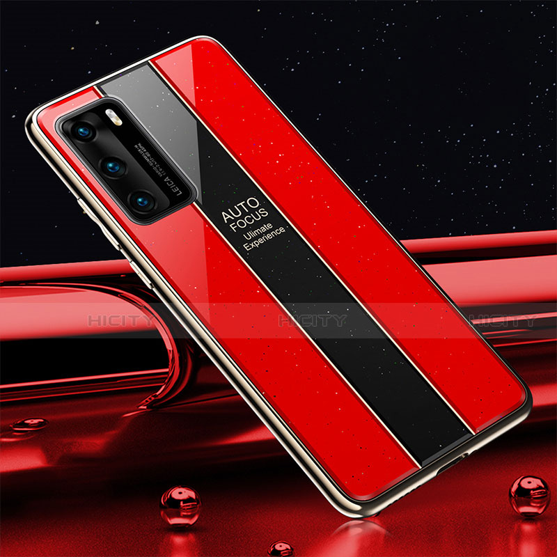 Custodia Silicone Specchio Laterale Cover T03 per Huawei P40