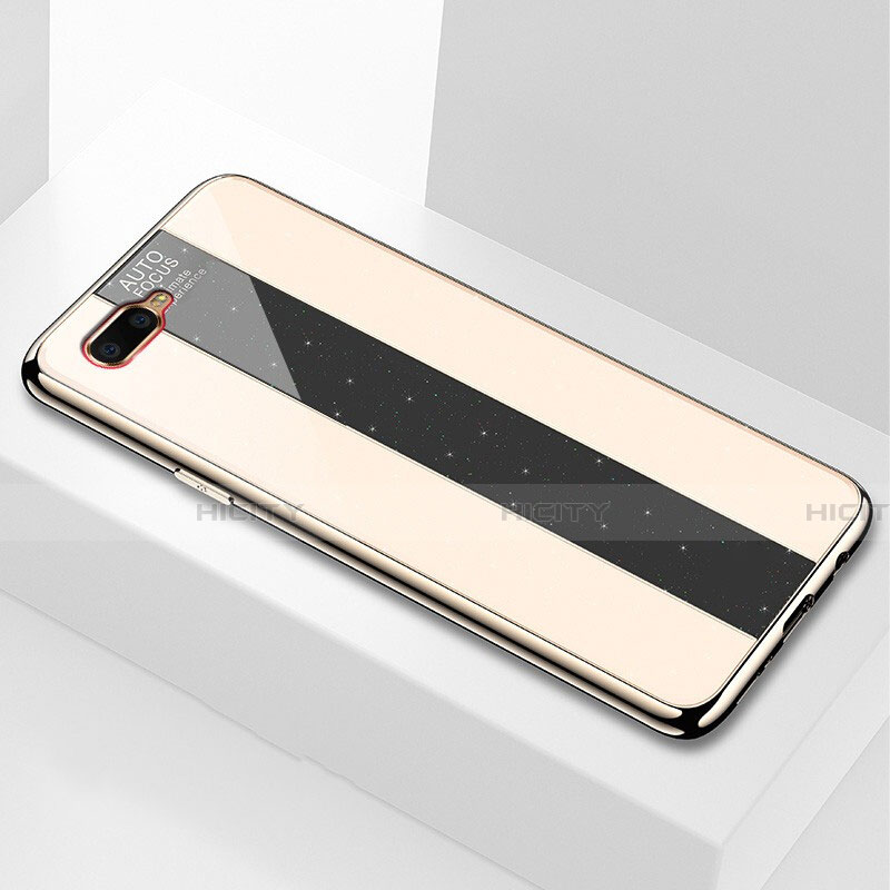 Custodia Silicone Specchio Laterale Cover T04 per Oppo R17 Neo