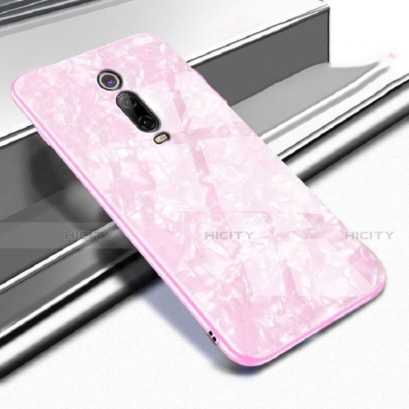 Custodia Silicone Specchio Laterale Cover T04 per Xiaomi Mi 9T Rosa