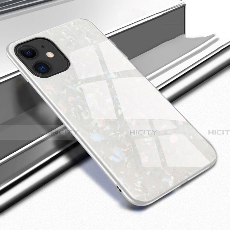 Custodia Silicone Specchio Laterale Cover T05 per Apple iPhone 11 Bianco
