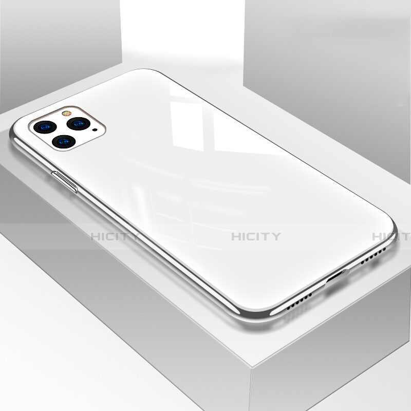 Custodia Silicone Specchio Laterale Cover T05 per Apple iPhone 11 Pro Bianco