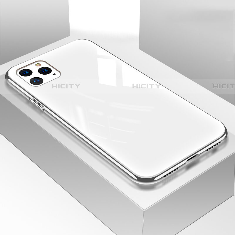 Custodia Silicone Specchio Laterale Cover T05 per Apple iPhone 11 Pro Max Bianco