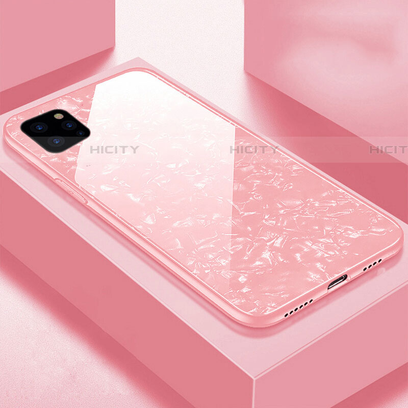 Custodia Silicone Specchio Laterale Cover T06 per Apple iPhone 11 Pro Max Rosa