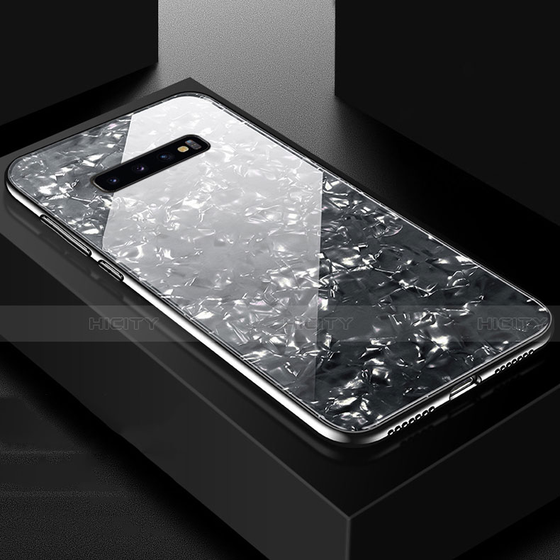 Custodia Silicone Specchio Laterale Cover U01 per Samsung Galaxy S10