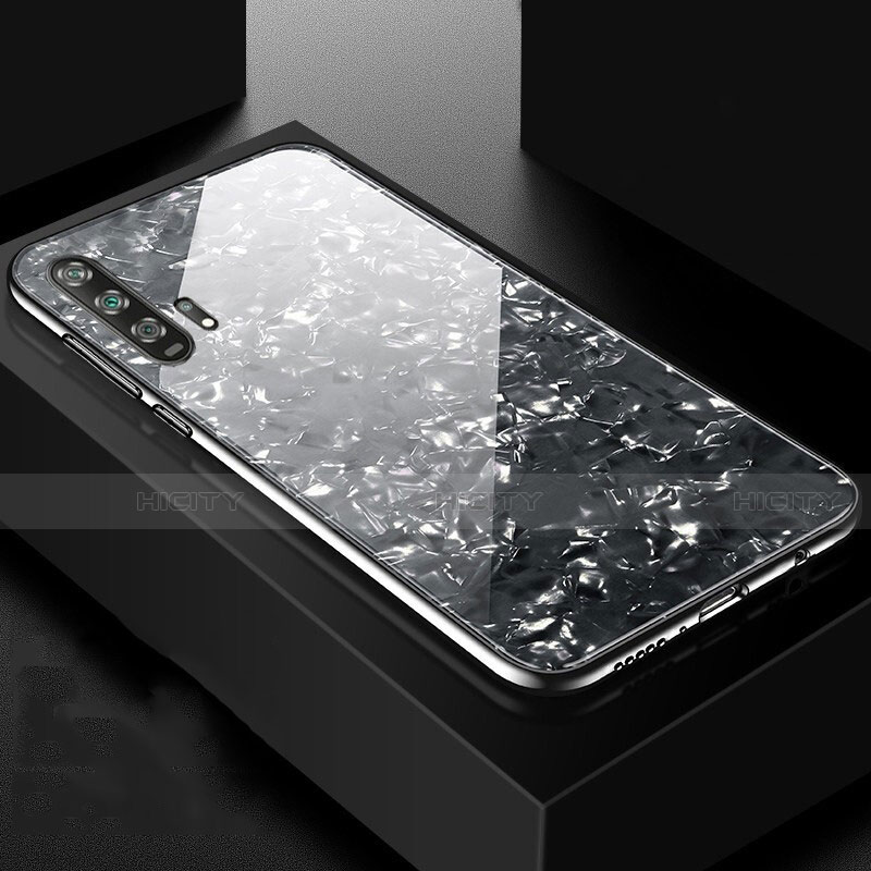 Custodia Silicone Specchio Laterale Cover Z04 per Huawei Honor 20 Pro Nero