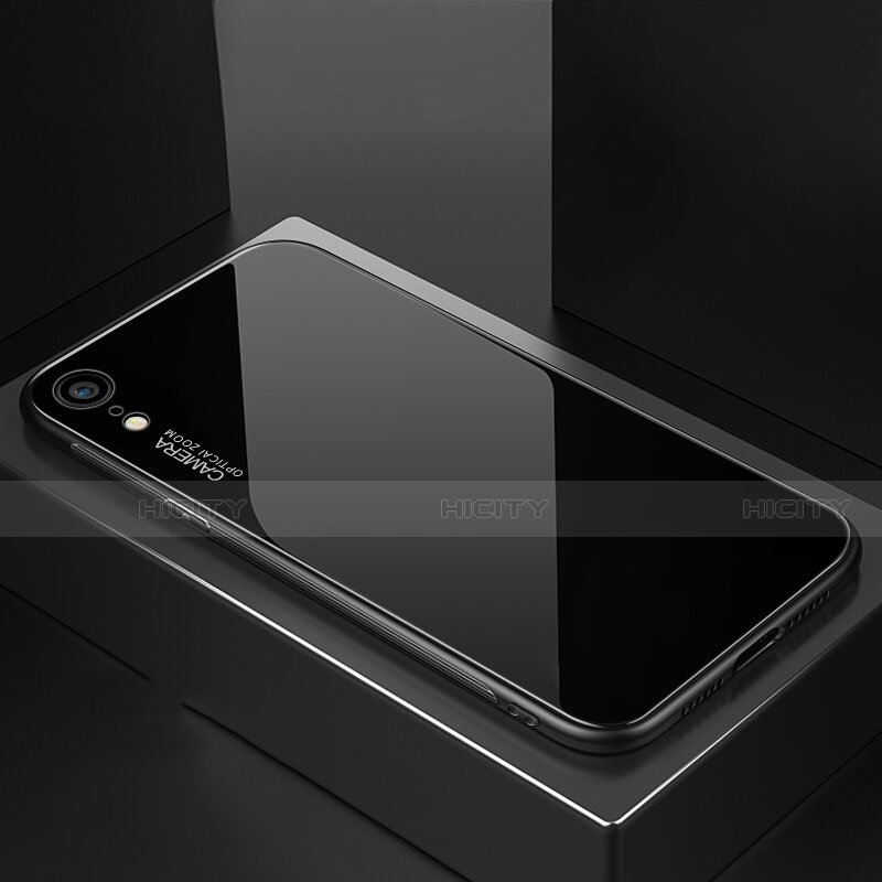 Custodia Silicone Specchio Laterale Sfumato Arcobaleno Cover A01 per Apple iPhone XR