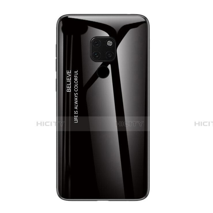 Custodia Silicone Specchio Laterale Sfumato Arcobaleno Cover H01 per Huawei Mate 20 X 5G