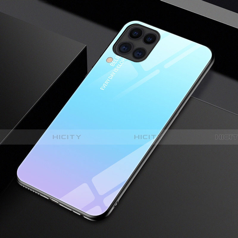 Custodia Silicone Specchio Laterale Sfumato Arcobaleno Cover H01 per Huawei Nova 6 SE