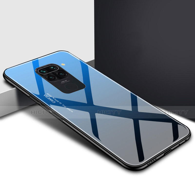Custodia Silicone Specchio Laterale Sfumato Arcobaleno Cover H01 per Xiaomi Redmi 10X 4G