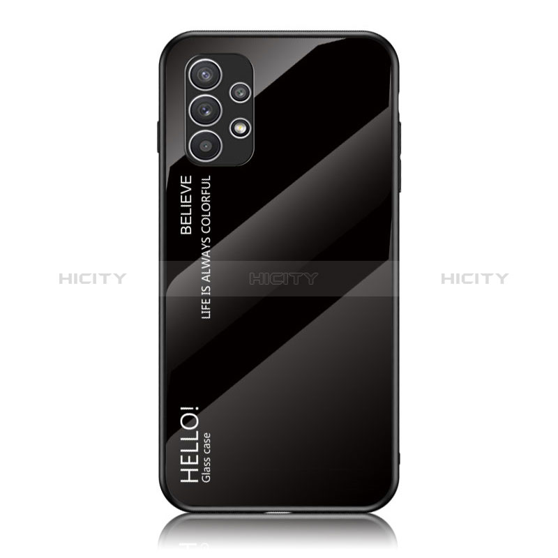 Custodia Silicone Specchio Laterale Sfumato Arcobaleno Cover LS1 per Samsung Galaxy A23 5G