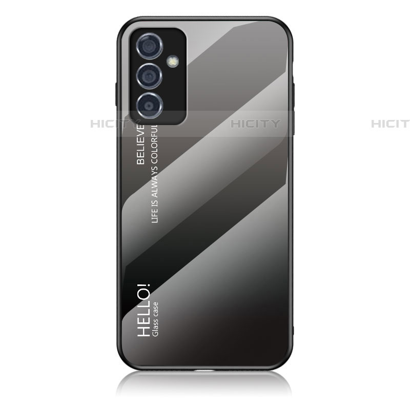 Custodia Silicone Specchio Laterale Sfumato Arcobaleno Cover LS1 per Samsung Galaxy A25 5G