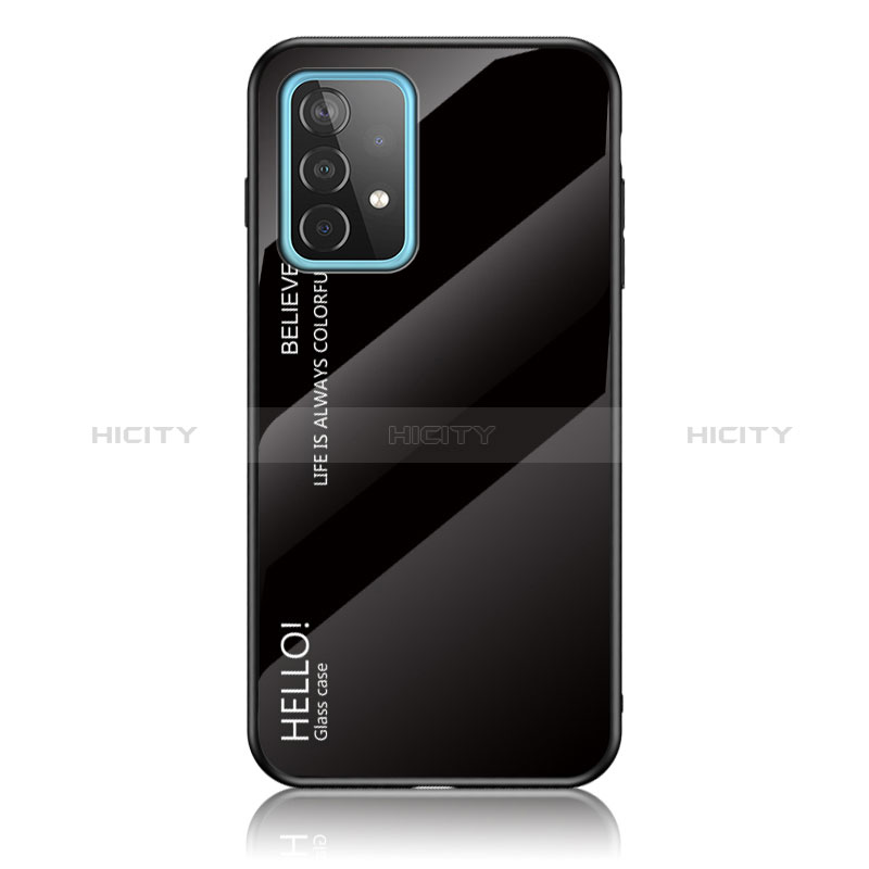 Custodia Silicone Specchio Laterale Sfumato Arcobaleno Cover LS1 per Samsung Galaxy A52s 5G