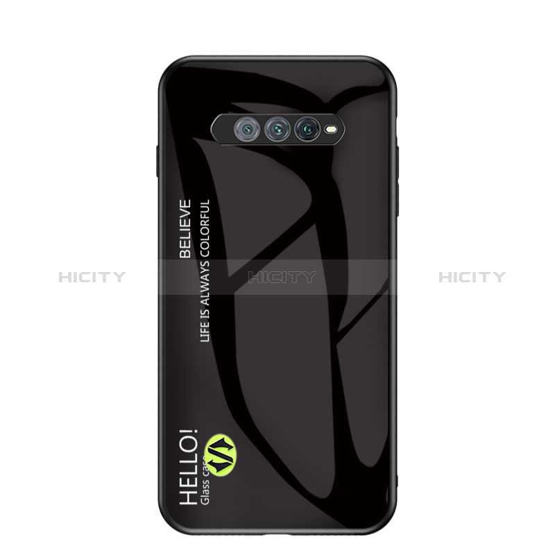 Custodia Silicone Specchio Laterale Sfumato Arcobaleno Cover LS1 per Xiaomi Black Shark 4S 5G