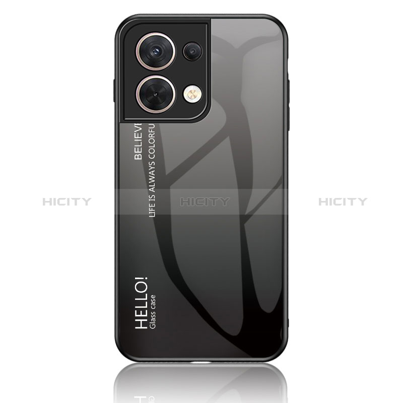 Custodia Silicone Specchio Laterale Sfumato Arcobaleno Cover LS1 per Xiaomi Redmi Note 13 5G