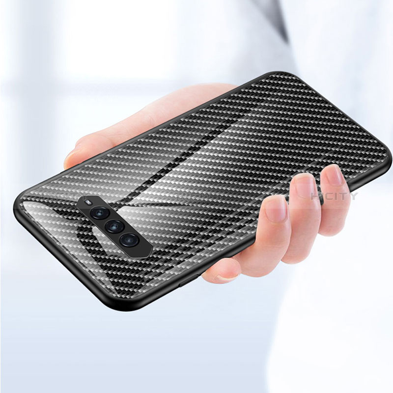 Custodia Silicone Specchio Laterale Sfumato Arcobaleno Cover LS2 per Xiaomi Black Shark 4 5G