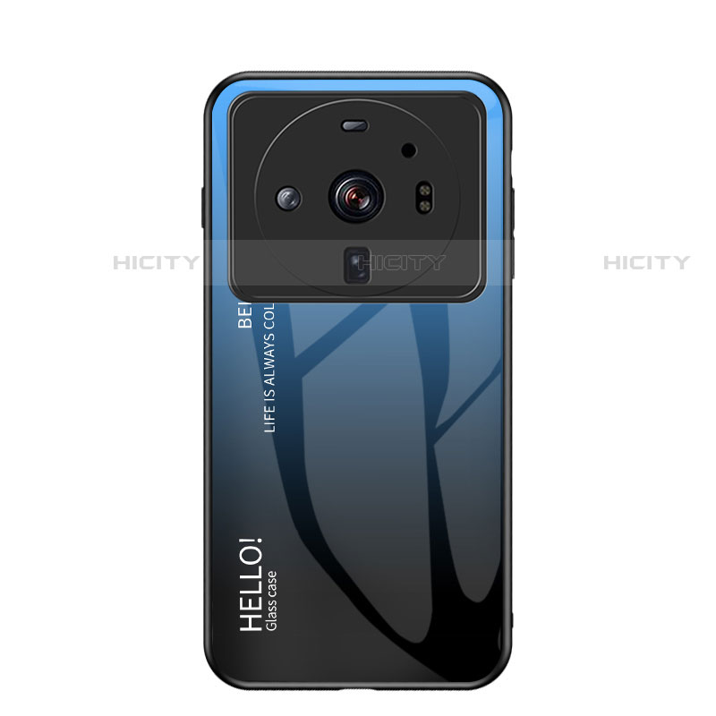 Custodia Silicone Specchio Laterale Sfumato Arcobaleno Cover M01 per Xiaomi Mi 12S Ultra 5G