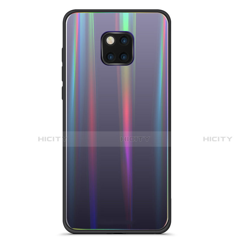 Custodia Silicone Specchio Laterale Sfumato Arcobaleno Cover M02 per Huawei Mate 20 Pro