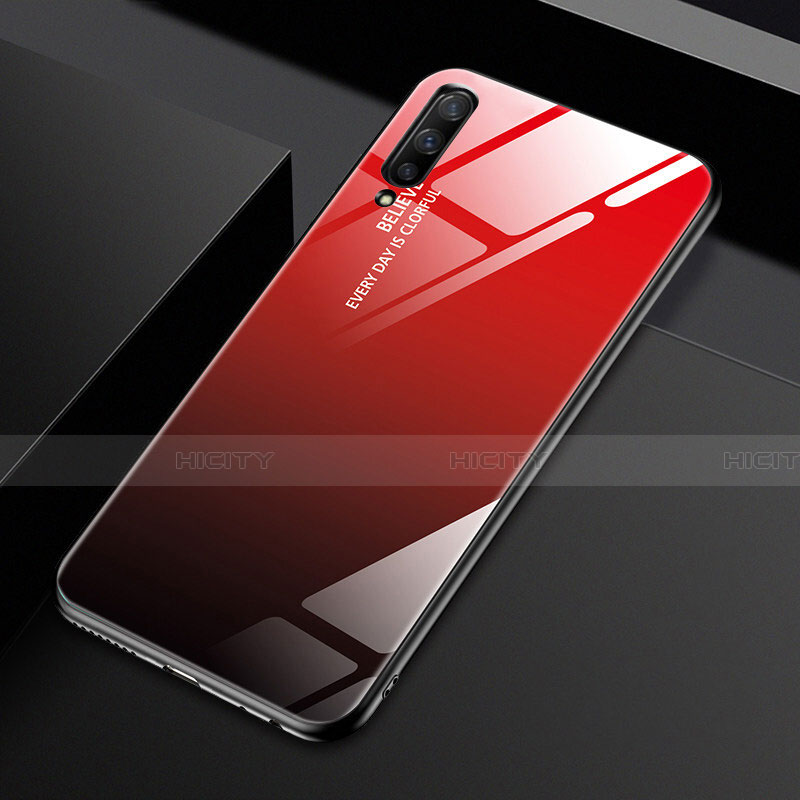 Custodia Silicone Specchio Laterale Sfumato Arcobaleno Cover per Huawei Honor 9X Pro