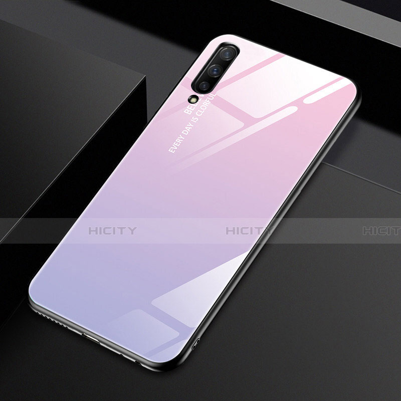 Custodia Silicone Specchio Laterale Sfumato Arcobaleno Cover per Huawei Honor 9X Pro