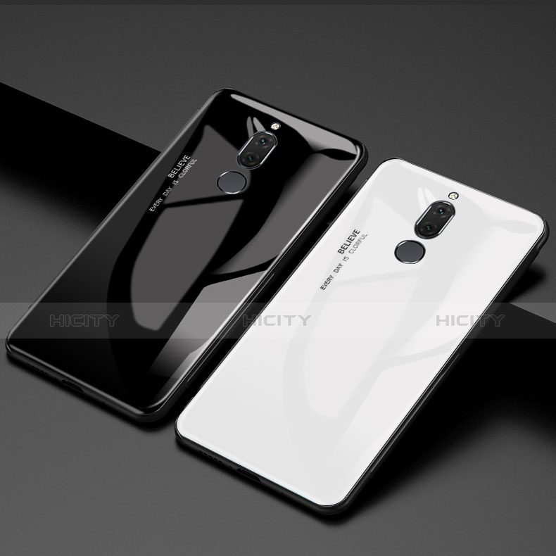 Custodia Silicone Specchio Laterale Sfumato Arcobaleno Cover per Huawei Nova 2i